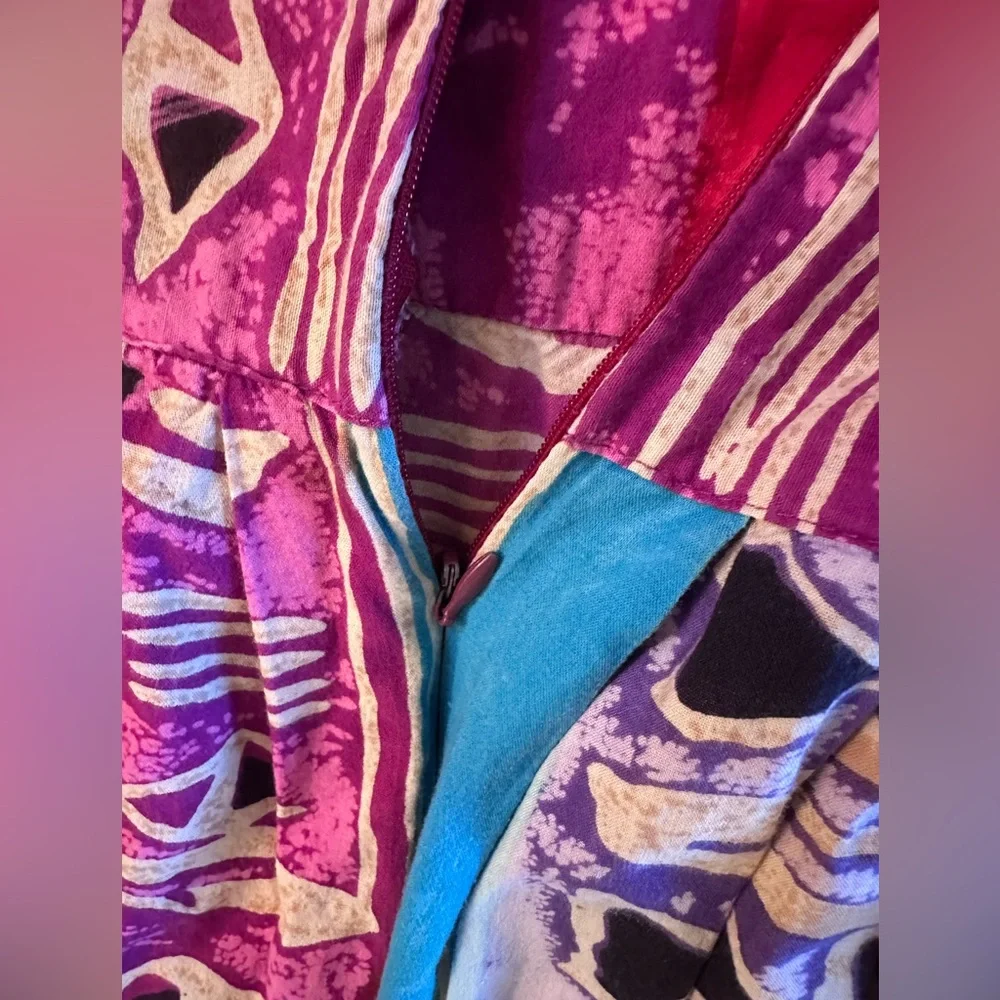 TWO 100% Cotton MuMu MuuMuu House Dress Kaftan - Picture 6 of 6